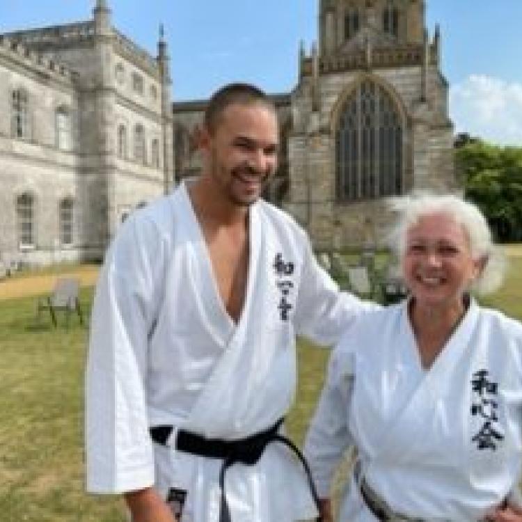 Sensei Annette Turpin 6th Dan and James Thompson 2nd Dan
