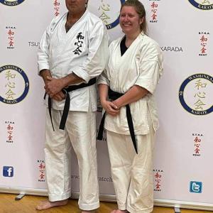 Shauni 1st Dan and Pete 3rd Dan